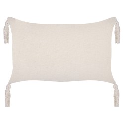 Zestaw 2 poduszek dekoracyjnych HAKONE 45 x 25 cm Jasnobeżowy Wzór geometryczny