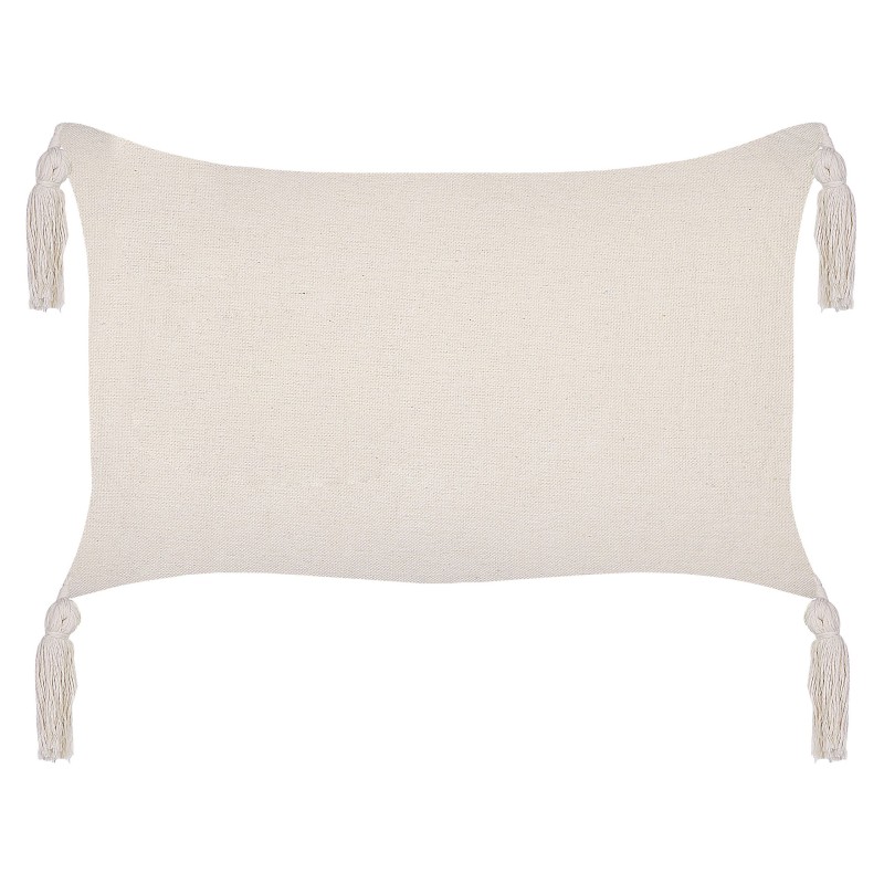 Zestaw 2 poduszek dekoracyjnych HAKONE 45 x 25 cm Jasnobeżowy Wzór geometryczny