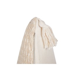 Zestaw 2 poduszek dekoracyjnych HAKONE 45 x 25 cm Jasnobeżowy Wzór geometryczny