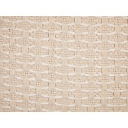 Zestaw 2 poduszek dekoracyjnych HAKONE 45 x 25 cm Jasnobeżowy Wzór geometryczny