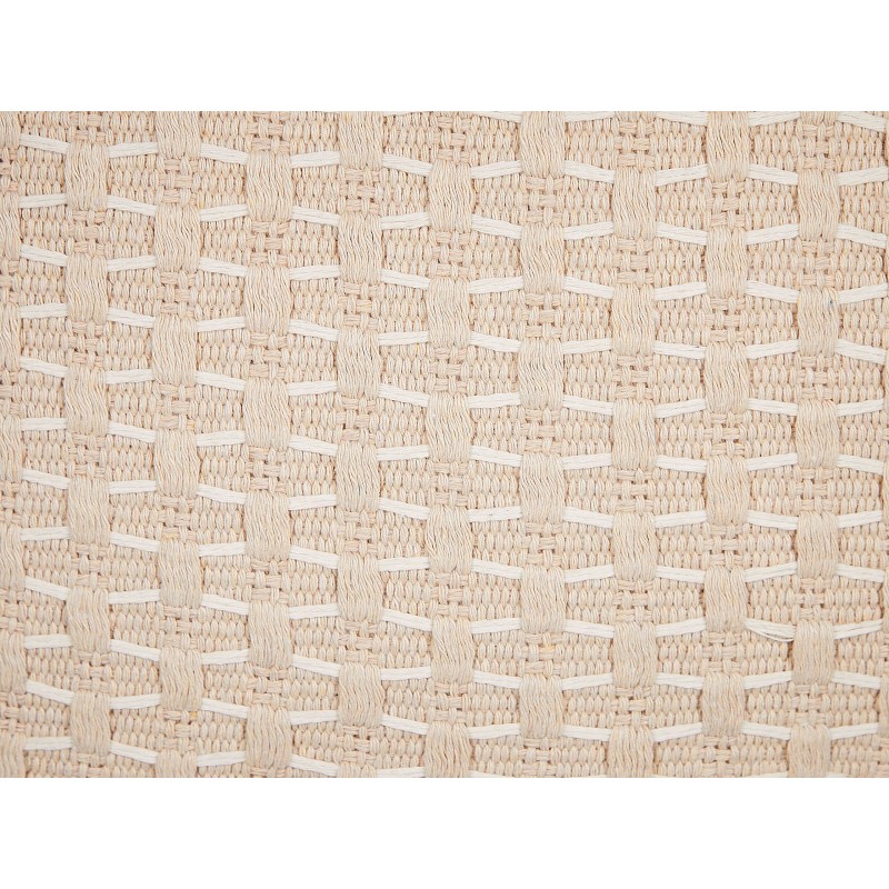 Zestaw 2 poduszek dekoracyjnych HAKONE 45 x 25 cm Jasnobeżowy Wzór geometryczny