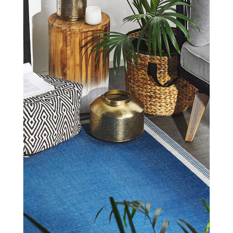 Dywan zewnętrzny 120 x 180 cm niebieski ETAWAH