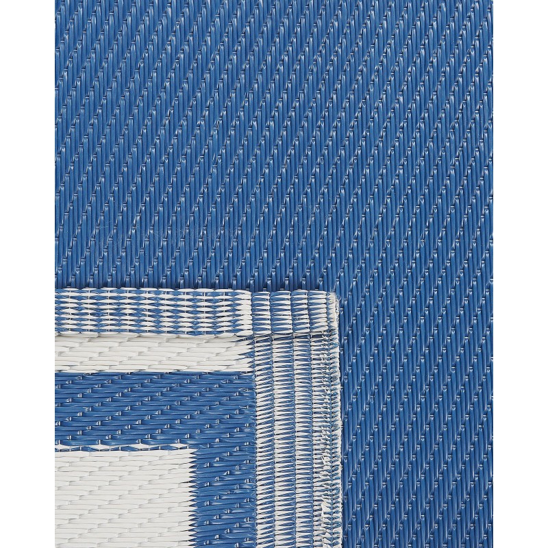 Dywan zewnętrzny 120 x 180 cm niebieski ETAWAH