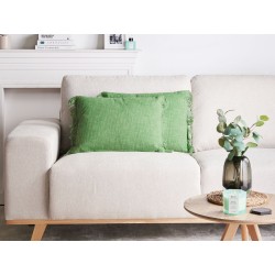 Zestaw 2 poduszek dekoracyjnych MABA Bawełna 50 x 35 cm Zielony Jednolity