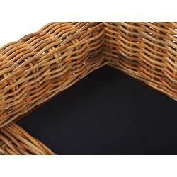 Sofa ogrodowa rattanowa naturalna FORLI