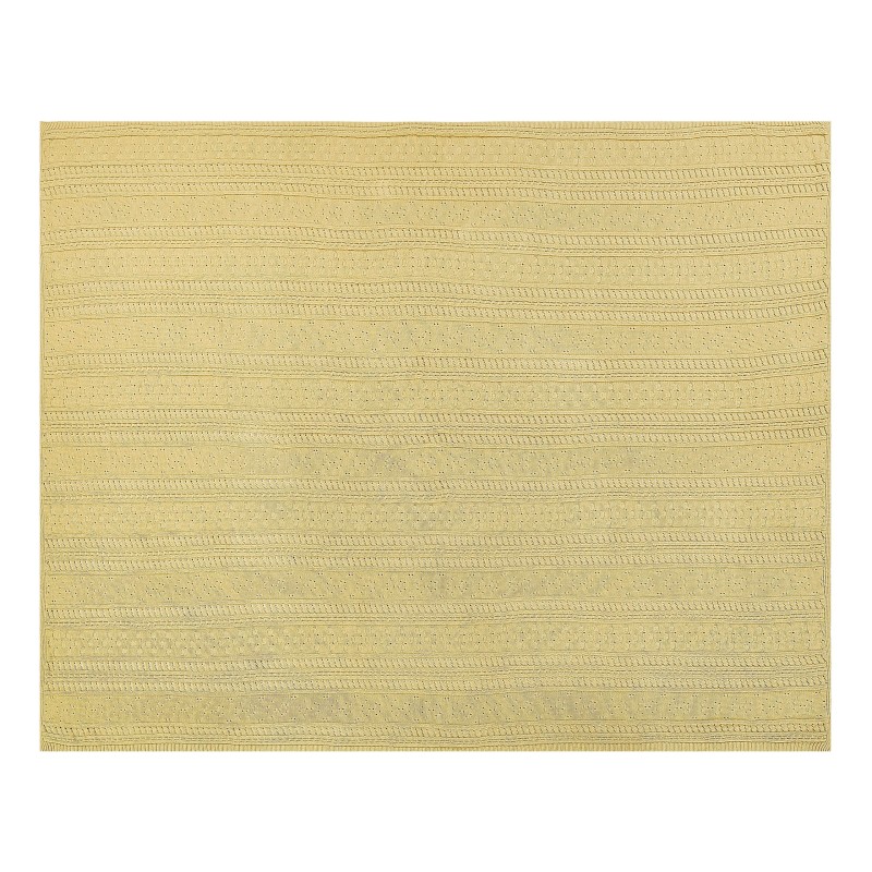 Narzuta na łóżko DAULET Bawełna 150 x 200 cm Żółty