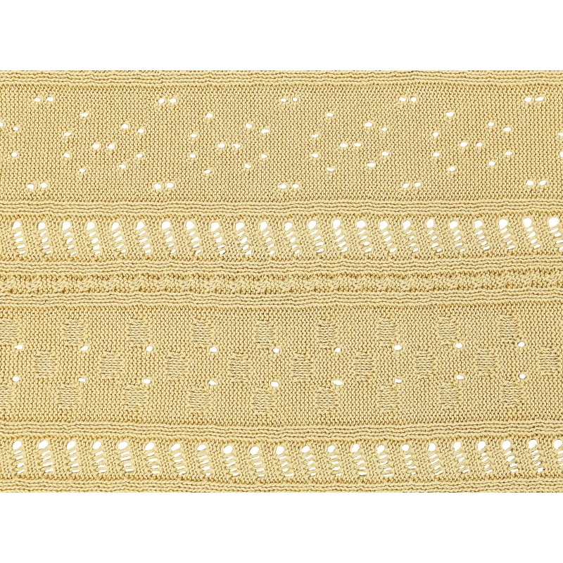 Narzuta na łóżko DAULET Bawełna 150 x 200 cm Żółty