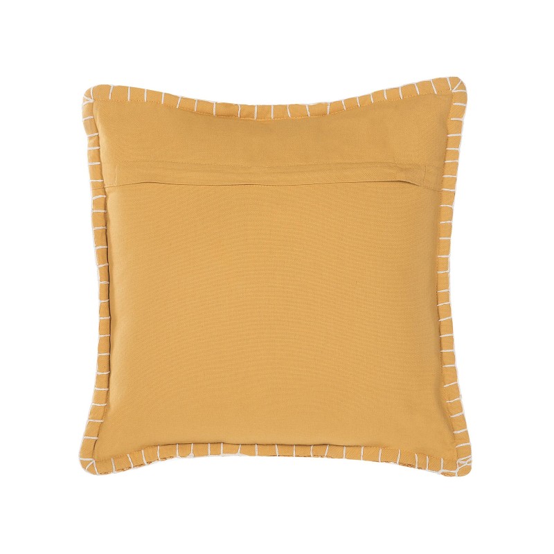 Zestaw 2 poduszek dekoracyjnych KAVALAM 45 x 45 cm Musztardowy Jednolity