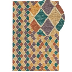 Dywan wełniany 160 x 230 cm wielokolorowy KESKIN