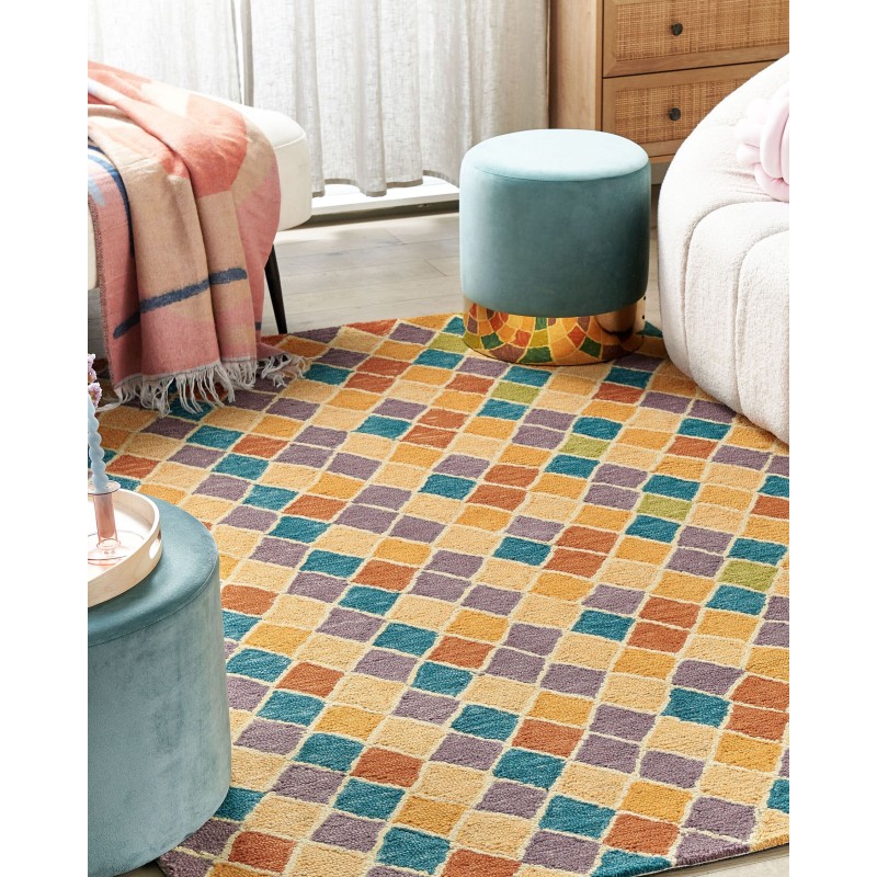 Dywan wełniany 160 x 230 cm wielokolorowy KESKIN