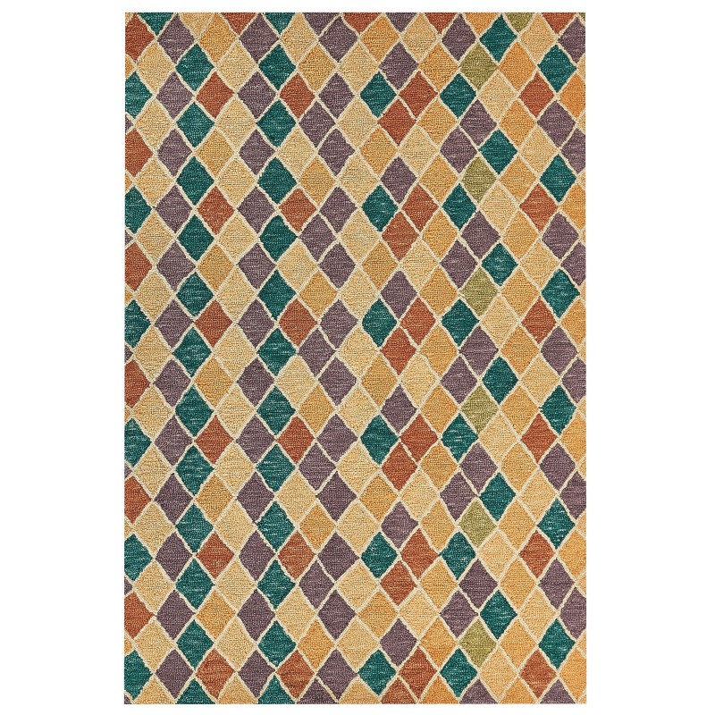 Dywan wełniany 160 x 230 cm wielokolorowy KESKIN