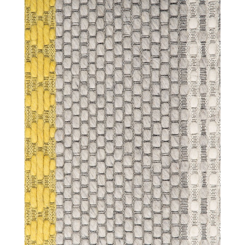 Dywan wełniany 140 x 200 cm żółto-szary AKKAYA