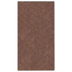 Dywan sztuczne futro królika 80 x 150 cm brązowy GHARO