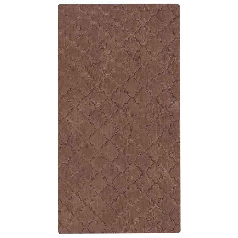 Dywan sztuczne futro królika 80 x 150 cm brązowy GHARO