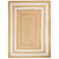 Dywan z juty 300 x 400 cm beżowy GEMEREK