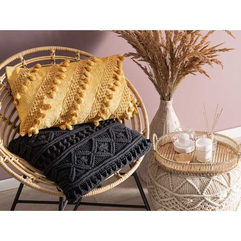 Poduszka dekoracyjna AYROOR 30 x 50 cm Musztardowy Wzór geometryczny