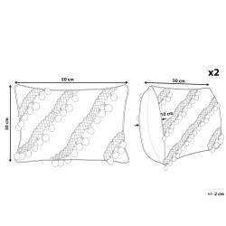 Poduszka dekoracyjna AYROOR 30 x 50 cm Musztardowy Wzór geometryczny