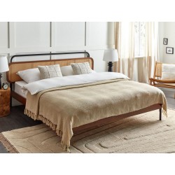 Koc CHAOHANI 200 x 220 cm Beżowy