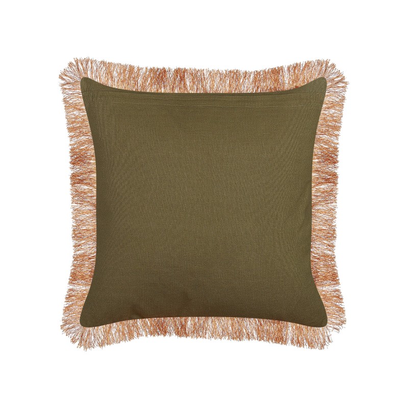 Poduszka dekoracyjna MITELLA Welur 45 x 45 cm Niebieski Wzór kwiatowy