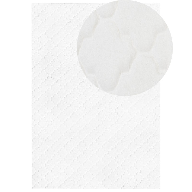 Dywan sztuczne futro królika 160 x 230 cm biały GHARO