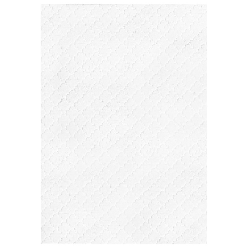 Dywan sztuczne futro królika 160 x 230 cm biały GHARO