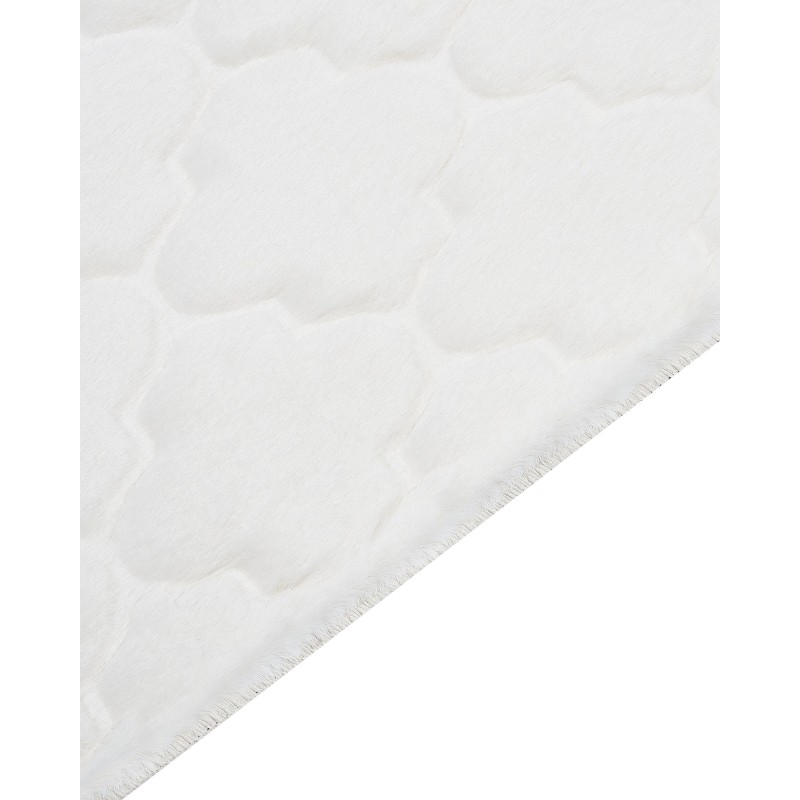 Dywan sztuczne futro królika 160 x 230 cm biały GHARO
