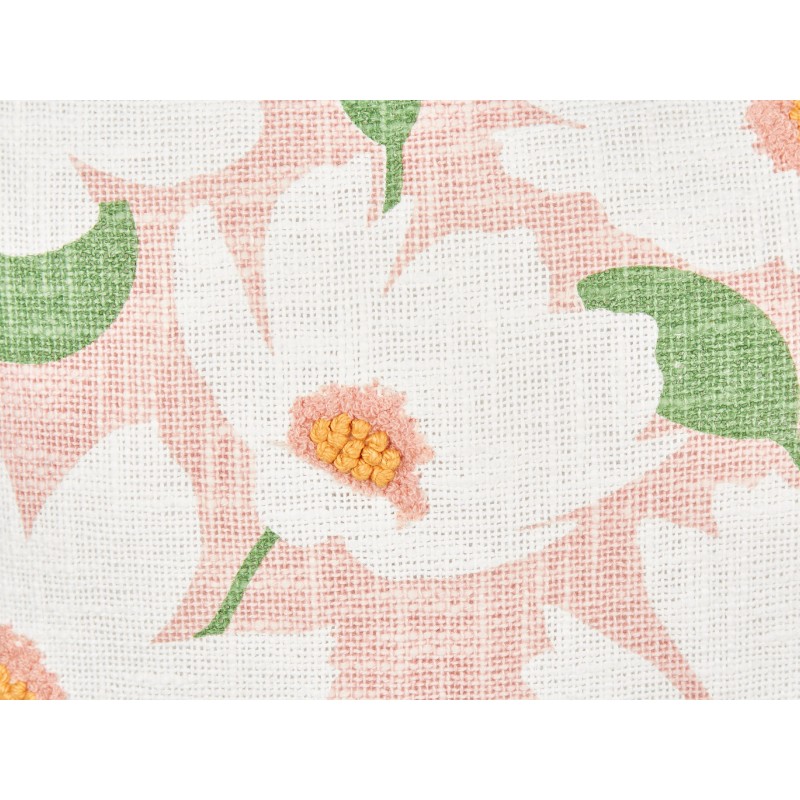 Zestaw 2 poduszek dekoracyjnych JATROPHA Bawełna 45 x 45 cm Różowy Wzór kwiatowy