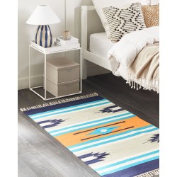 Dywan bawełniany kilim 80 x 150 cm wielokolorowy NORATUS