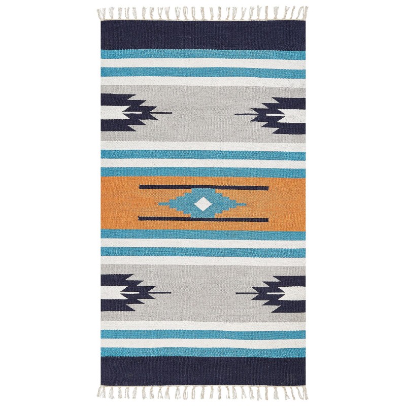 Dywan bawełniany kilim 80 x 150 cm wielokolorowy NORATUS