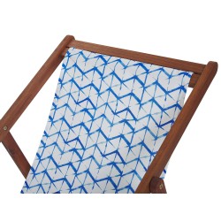 Zestaw 2 wymiennych tkanin do leżaków ogrodowych ANZIO/AVELLINO 44 x 134 cm Niebieski