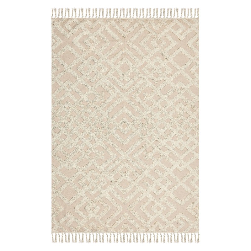 Dywan bawełniany 140 x 200 cm beżowy ARDAHAN