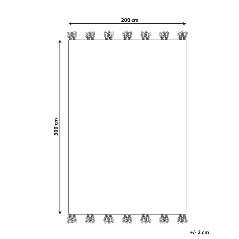 Dywan wełniany kilim 200 x 300 cm szary ARATASHEN