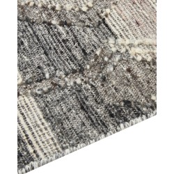 Dywan wełniany kilim 200 x 300 cm szary ARATASHEN