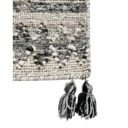 Dywan wełniany kilim 200 x 300 cm szary ARATASHEN