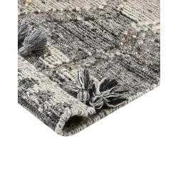 Dywan wełniany kilim 200 x 300 cm szary ARATASHEN