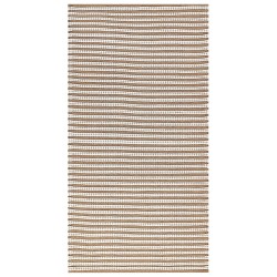 Dywan bawełniany 80 x 150 cm biały z brązowym SOFULU