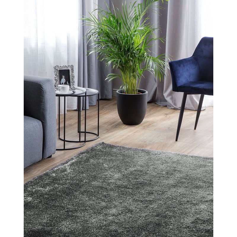 Dywan shaggy 200 x 300 cm ciemnoszary DEMRE