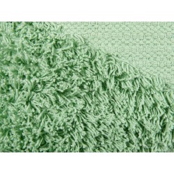 Poduszka dekoracyjna bawełniana tuftowana 45 x 45 cm zielona RHOEO