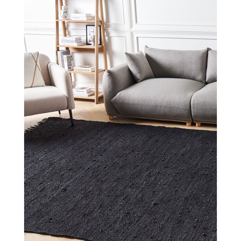 Dywan z juty 200 x 300 cm czarny SINANKOY