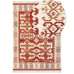 Dywan wełniany kilim 200 x 300 cm wielokolorowy VOSKEVAZ