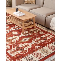 Dywan wełniany kilim 200 x 300 cm wielokolorowy VOSKEVAZ