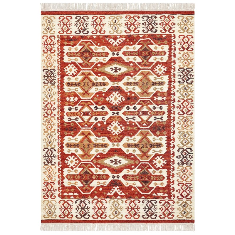 Dywan wełniany kilim 200 x 300 cm wielokolorowy VOSKEVAZ