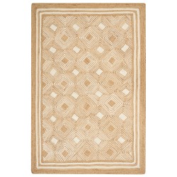 Dywan z juty 200 x 300 cm beżowy MENGEN