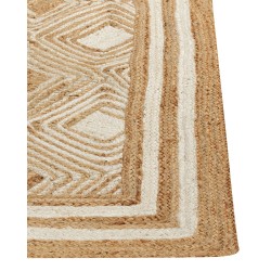 Dywan z juty 200 x 300 cm beżowy MENGEN