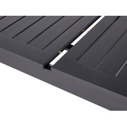 Stół ogrodowy rozkładany SKALOMA 180/240 cm 90 cm Metal Ciemnoszary