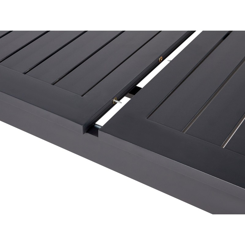 Stół ogrodowy rozkładany SKALOMA 180/240 cm 90 cm Metal Ciemnoszary