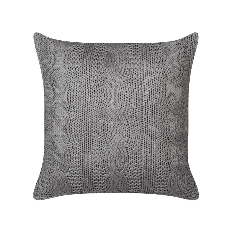 Zestaw 2 poduszek dekoracyjnych CONSTYLIS Bawełna 45 x 45 cm Ciemnoszary Jednolity