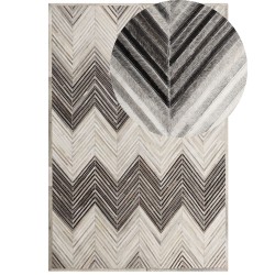 Dywan skórzany 140 x 200 cm szary AYTEPE