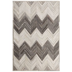 Dywan skórzany 140 x 200 cm szary AYTEPE