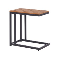 Stolik ogrodowy MESSINA 60 cm 35 cm Czarny